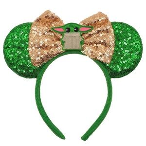 Baby Yoda (Grogu) Disney World Mickey Mouse Ears